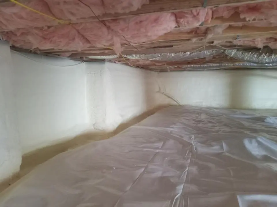 Crawl space encapsulation with closed-cell spray foam for Spray Foam Roofing Repair in Jefferson City